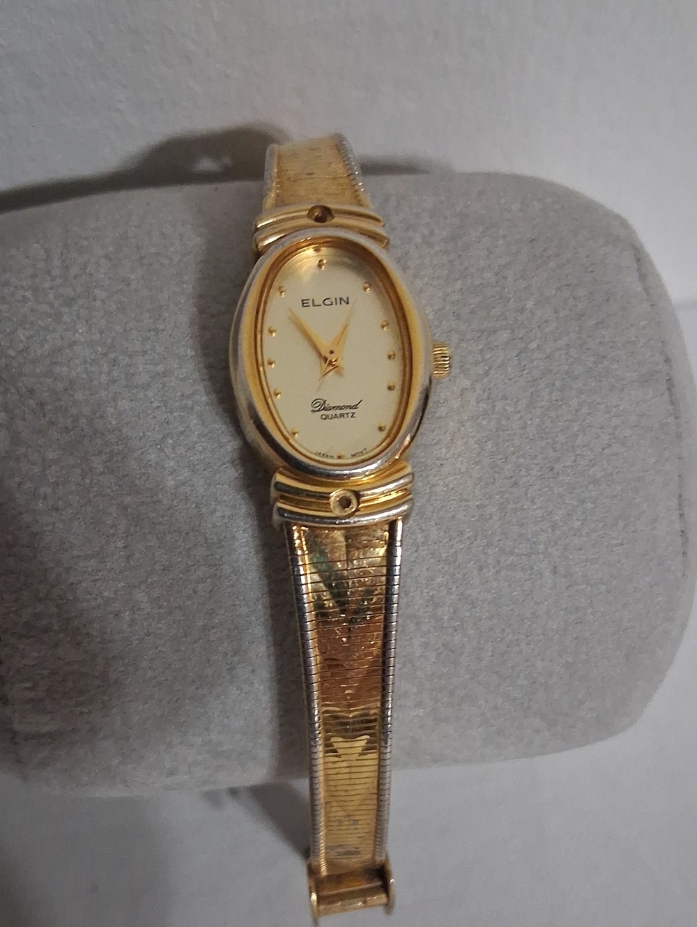 Elgin Women's Gold-Tone Oval Bracelet Watch